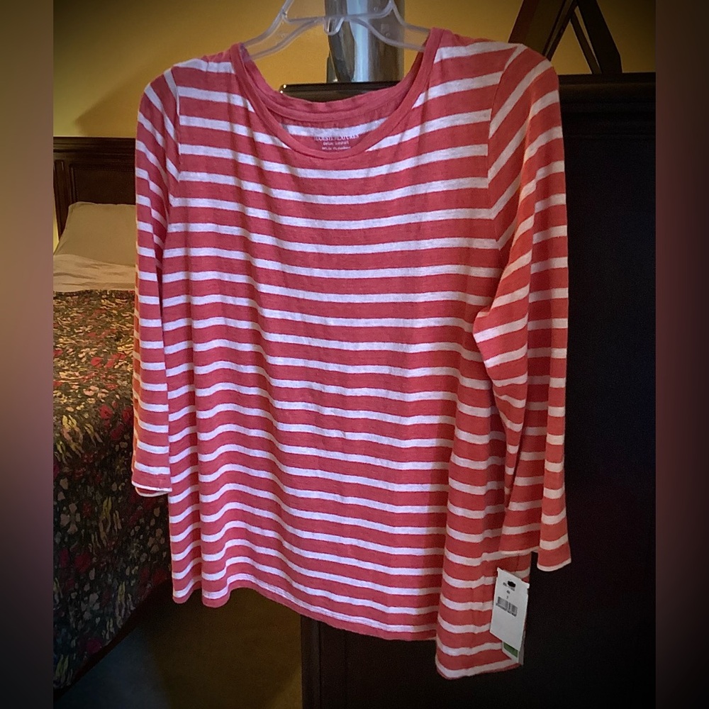 NWT MAJESTIC Filatures Linen Tee. Sz 3 - Picture 5 of 12